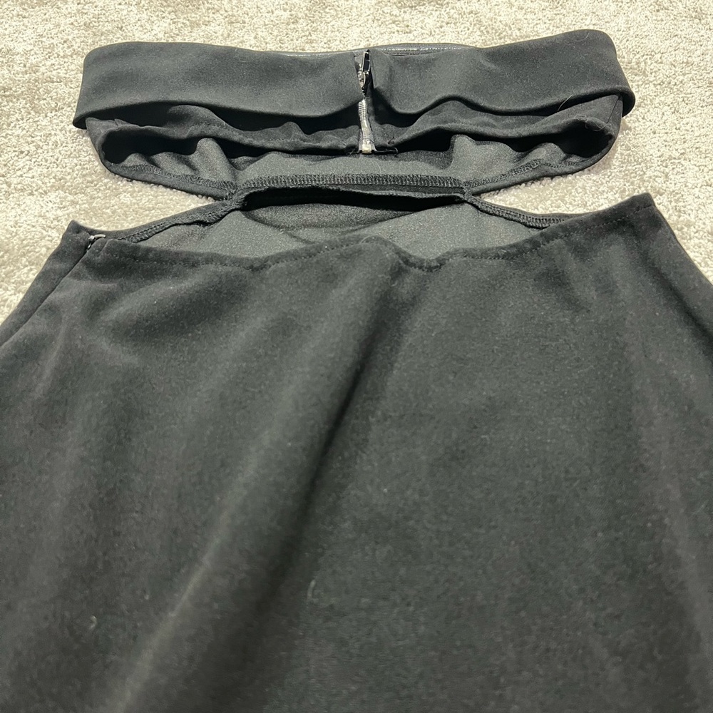 Hello Molly Black Strapless Cutout Midi Dress - Picture 7 of 8